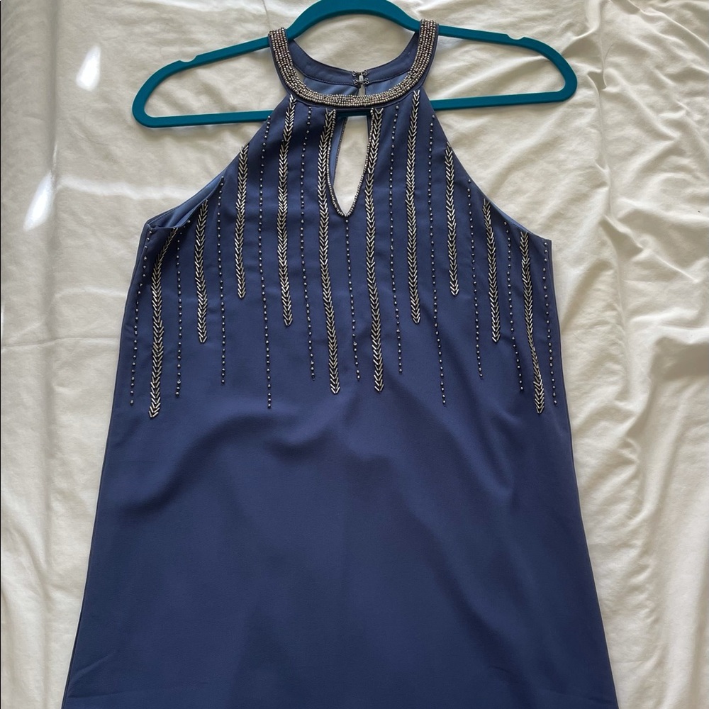 Navy beaded dress